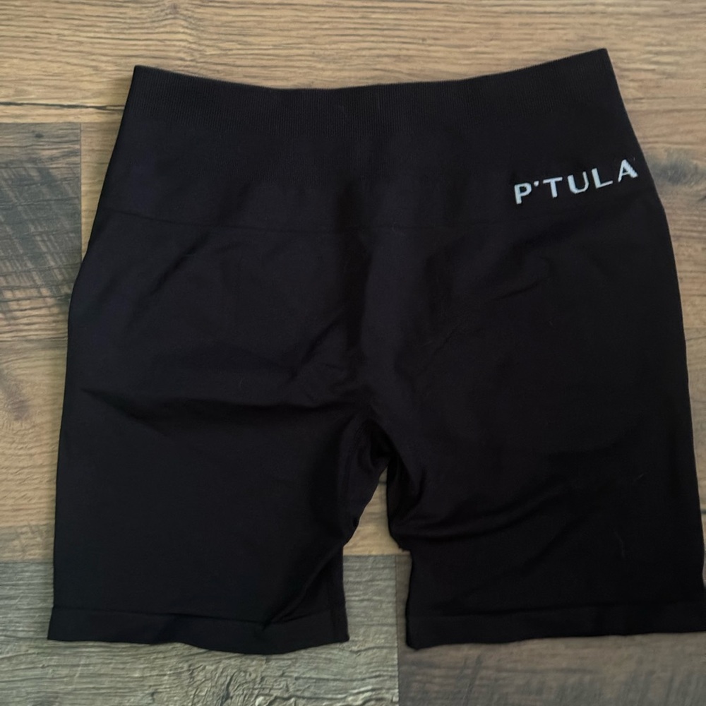 P'tula Black Athletic Shorts